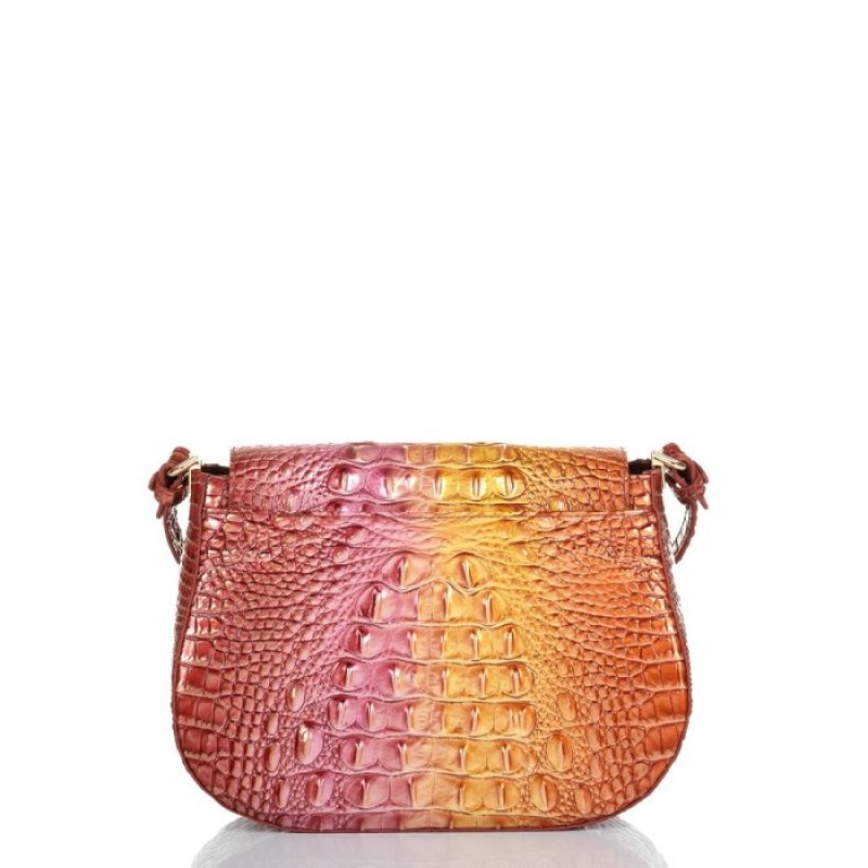 Women's Brahmin Small Nadine Crossbody Bags Glam Ombre Melbourne | NSUR1480