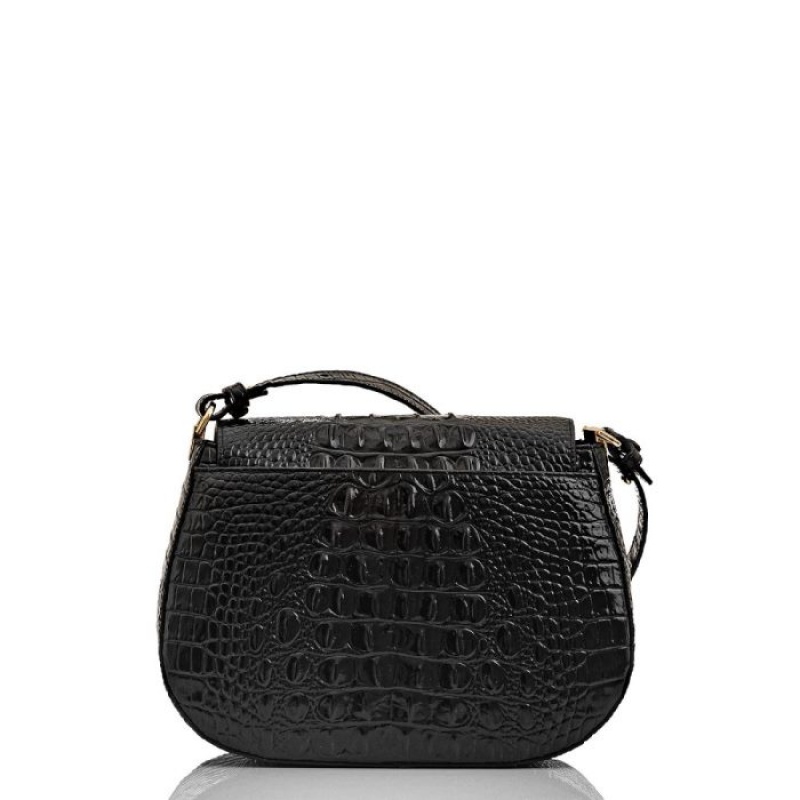 Women's Brahmin Small Nadine Crossbody Bags Black | ACRT0843