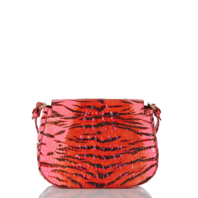 Women's Brahmin Small Nadine Crossbody Bags Pink | WVGC8326