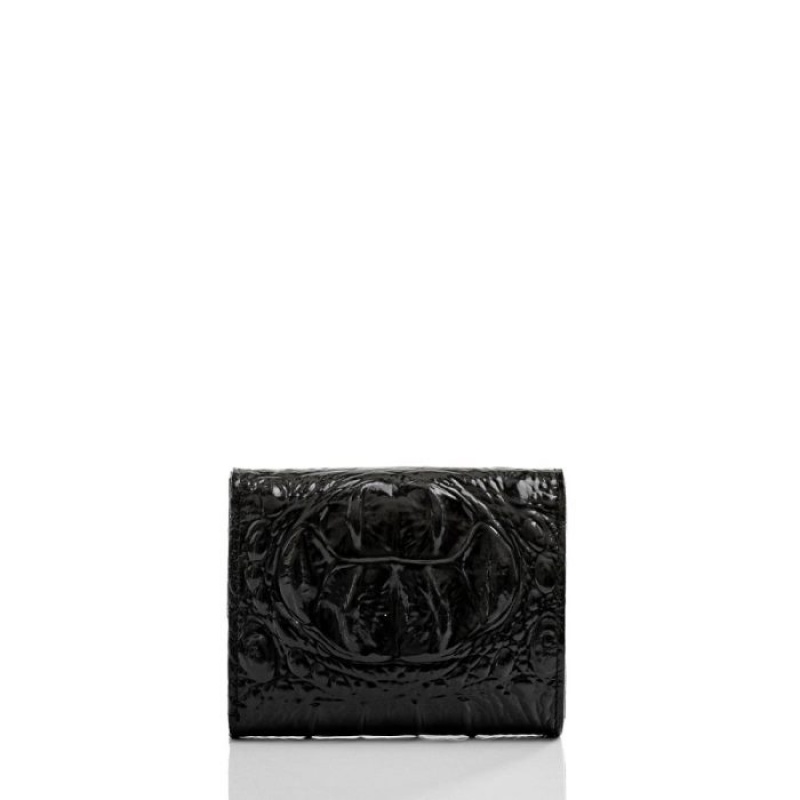 Women's Brahmin Small Veronica Wallets Black | MJNP5948