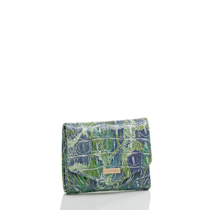 Women's Brahmin Small Veronica Wallets Green | CVLH8016