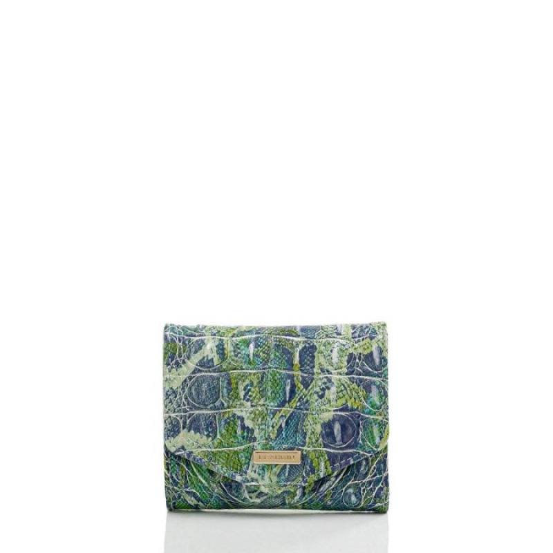 Women\'s Brahmin Small Veronica Wallets Green | CVLH8016