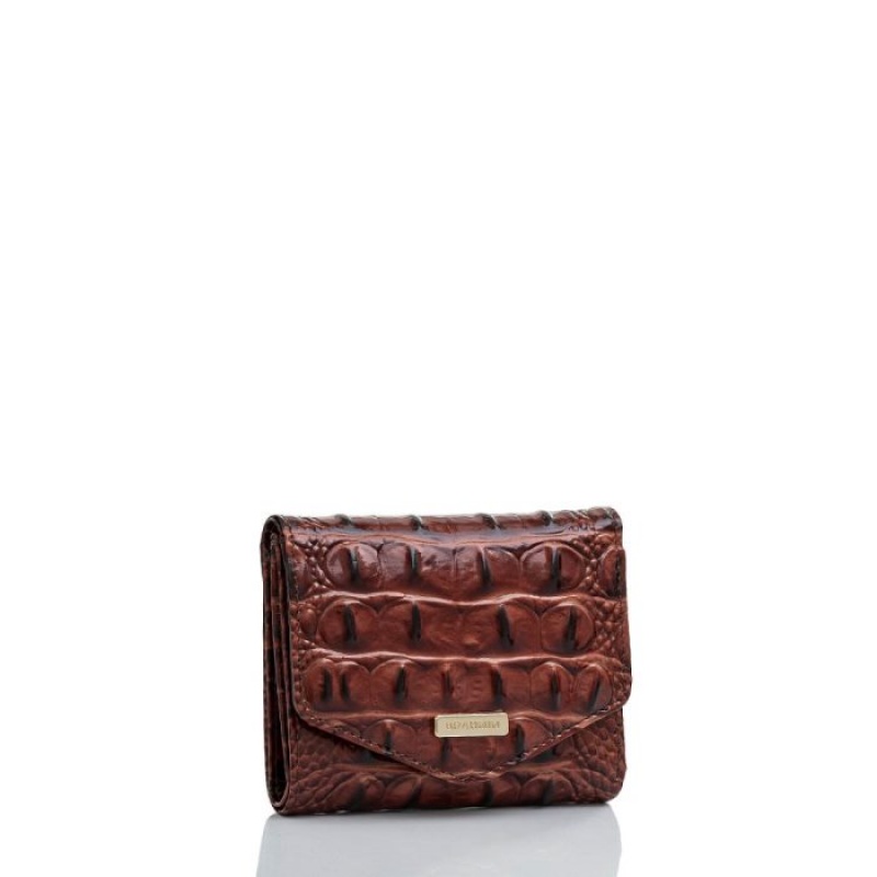 Women's Brahmin Small Veronica Wallets Pecan Melbourne | TWQR9075