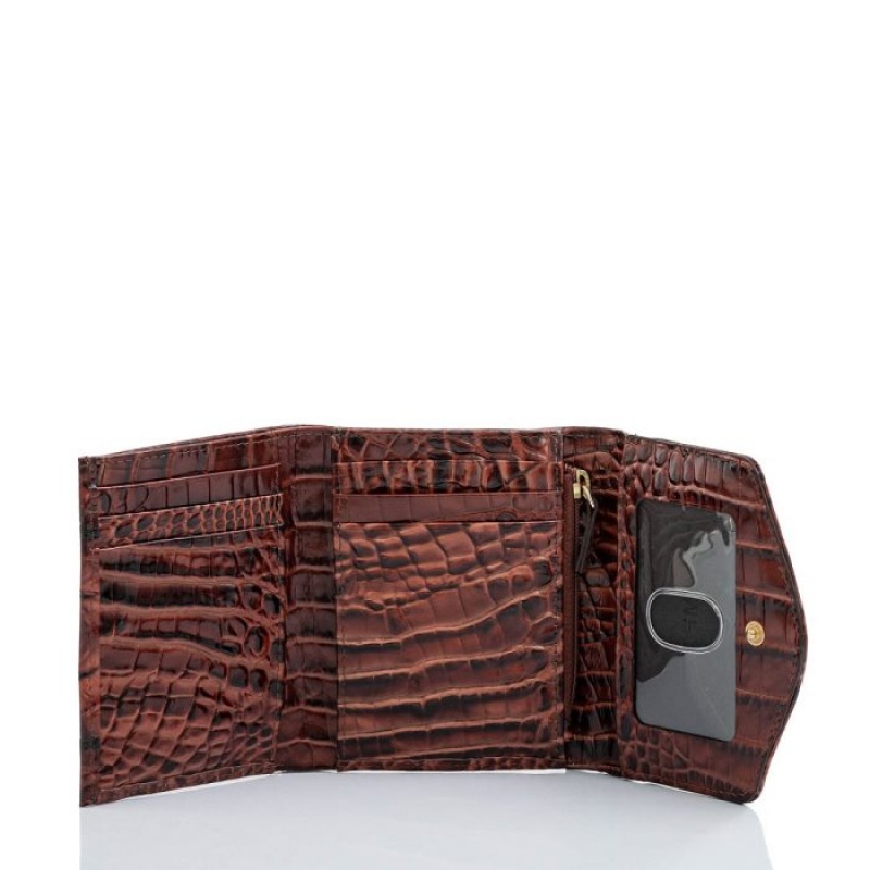 Women's Brahmin Small Veronica Wallets Pecan Melbourne | TWQR9075