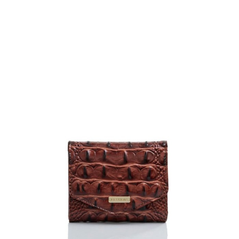 Women\'s Brahmin Small Veronica Wallets Pecan Melbourne | TWQR9075