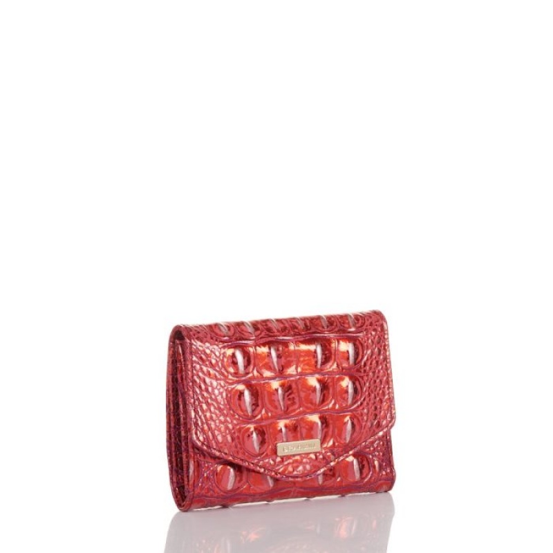 Women's Brahmin Small Veronica Wallets Red | BKTJ5200