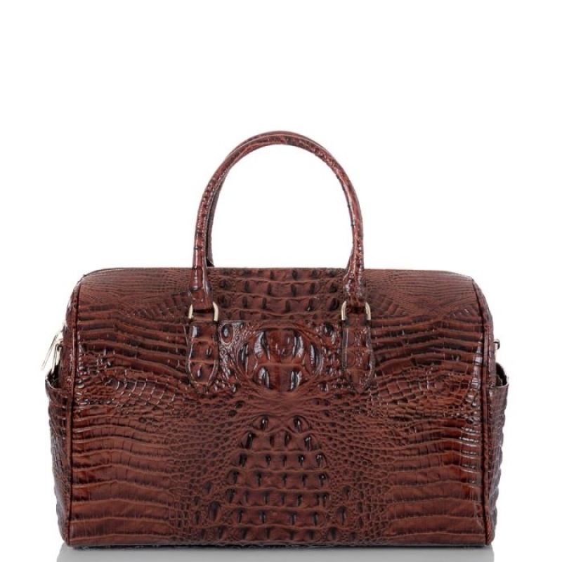 Women's Brahmin Spencer Travel Bags Pecan Melbourne | ERQB8150