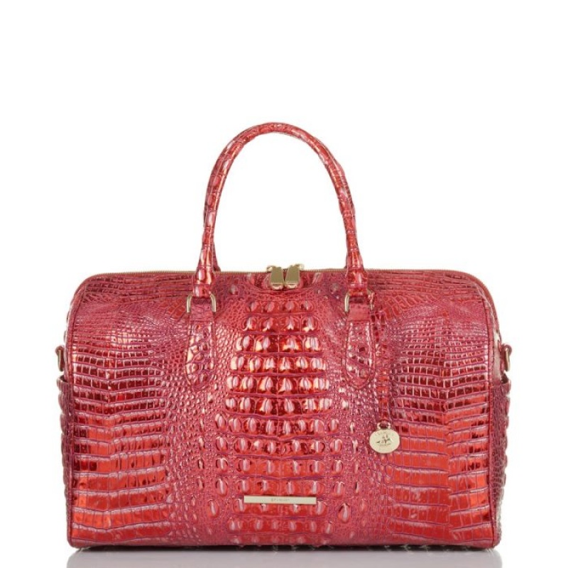 Women\'s Brahmin Spencer Travel Bags Red | UPUA3324