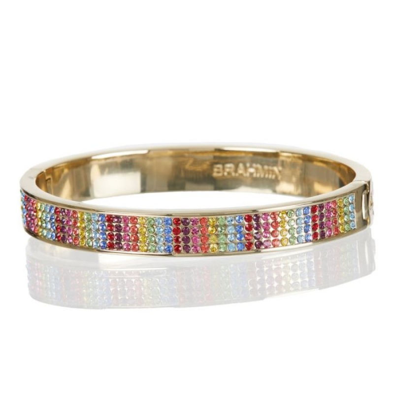 Women\'s Brahmin Split Crystal Bangle Jewelry Multicolor | KAHL6831