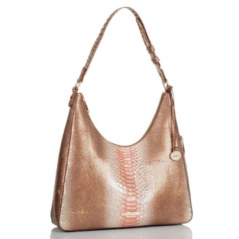 Women's Brahmin Tabitha Shoulder Bags Beige | VQGF9236