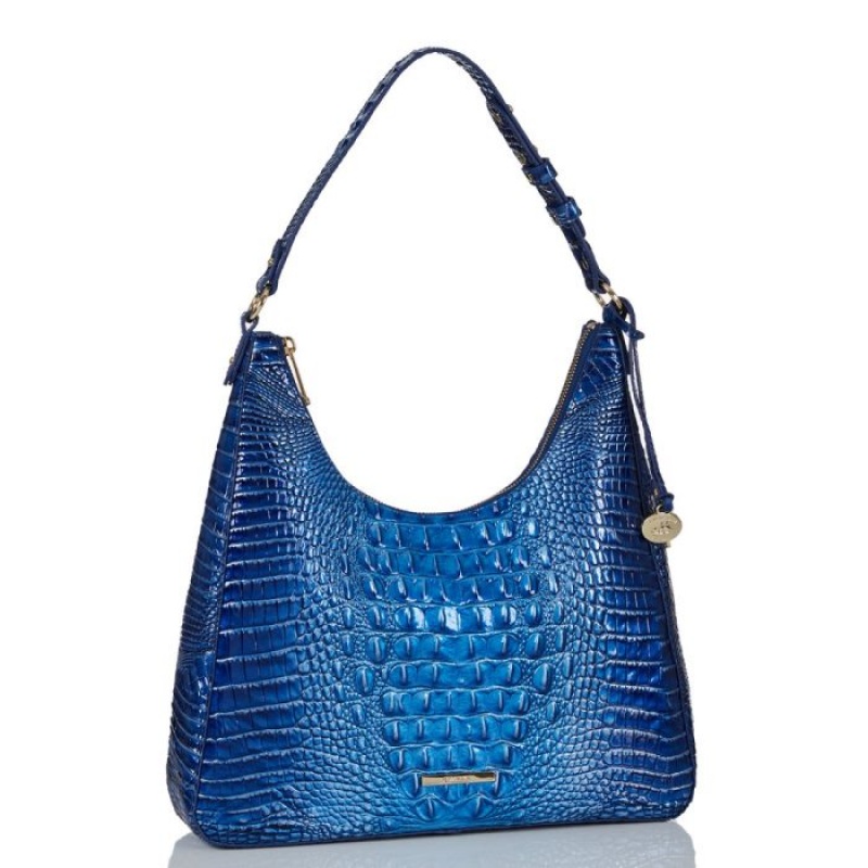 Women's Brahmin Tabitha Shoulder Bags Blue | IKXU4282