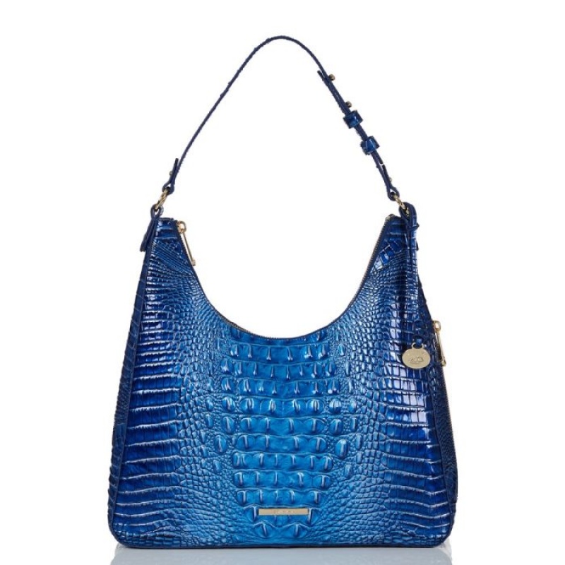 Women\'s Brahmin Tabitha Shoulder Bags Blue | IKXU4282