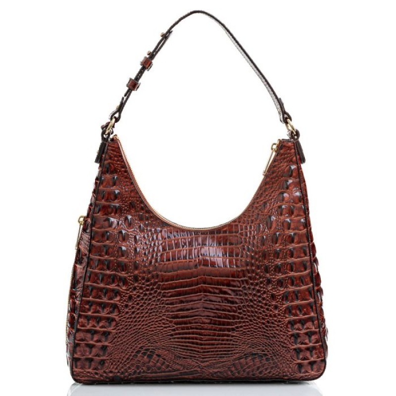 Women's Brahmin Tabitha Shoulder Bags Pecan Melbourne | ZRFL9876