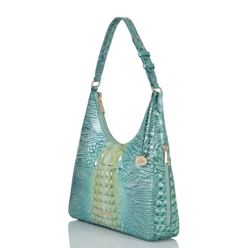 Women's Brahmin Tabitha Shoulder Bags Seafoam Ombre Melbourne | GJUY1707