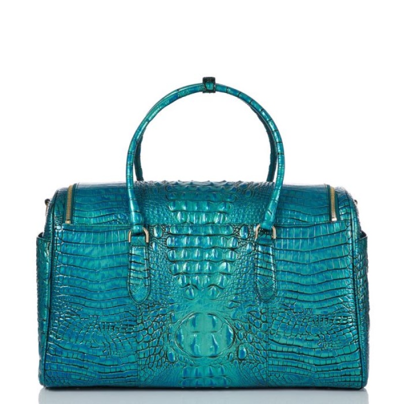 Women's Brahmin Talulla Travel Bags Peacock | IZLN3081