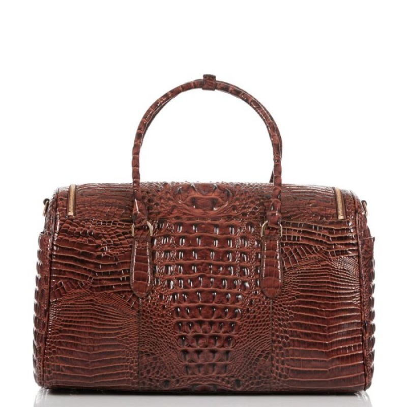 Women's Brahmin Talulla Travel Bags Pecan Melbourne | ZWQZ4292