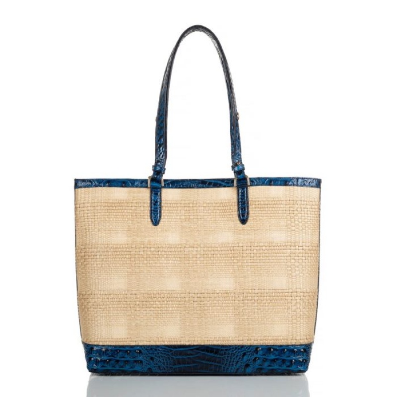 Women's Brahmin Tansey Tote Bags Blue | LDMS2271