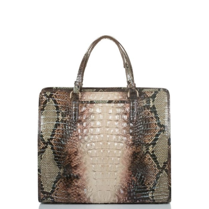 Women's Brahmin Tia Tote Bags Diamondback Ombre Melbourne | PYLL8145