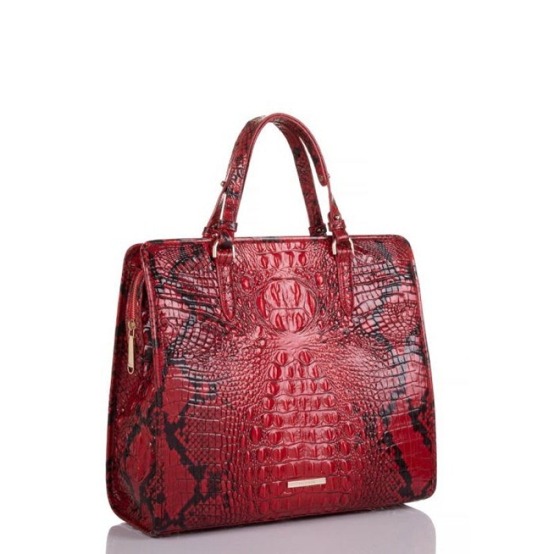 Women's Brahmin Tia Tote Bags Lipstick Ombre Melbourne | YXIM7469