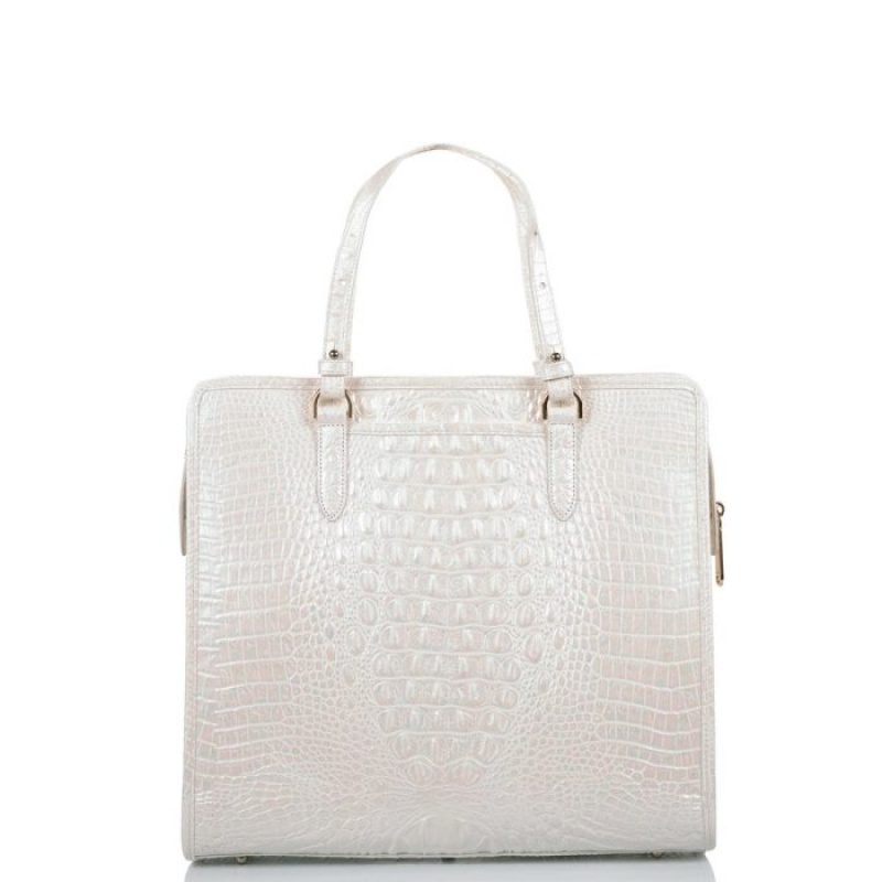 Women's Brahmin Tia Tote Bags Milk Melbourne | DJSY5959