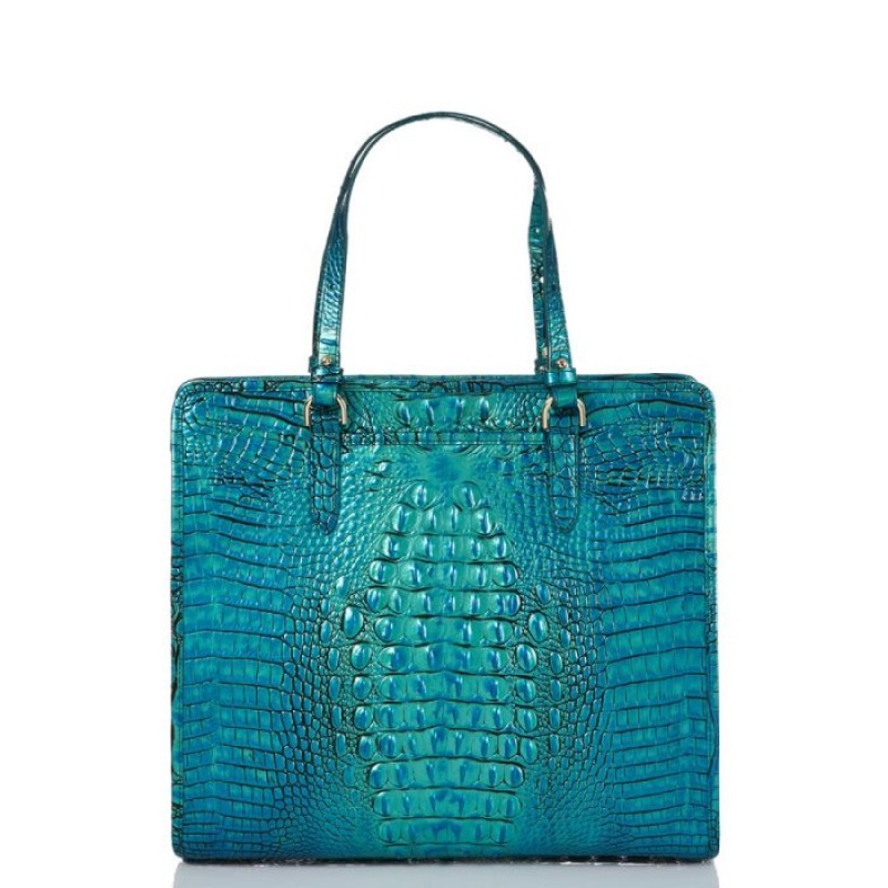 Women's Brahmin Tia Tote Bags Peacock | GWMZ7561