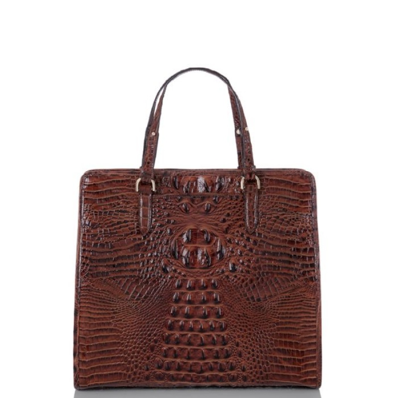 Women's Brahmin Tia Tote Bags Pecan Melbourne | TUHU5193