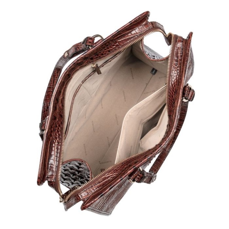 Women's Brahmin Tia Tote Bags Pecan Melbourne | TUHU5193