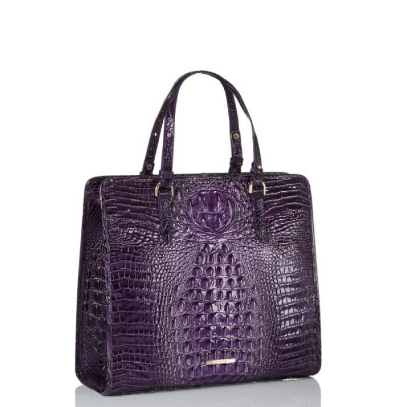 Women's Brahmin Tia Tote Bags Ultraviolet Ombre Melbourne | QXEI7656