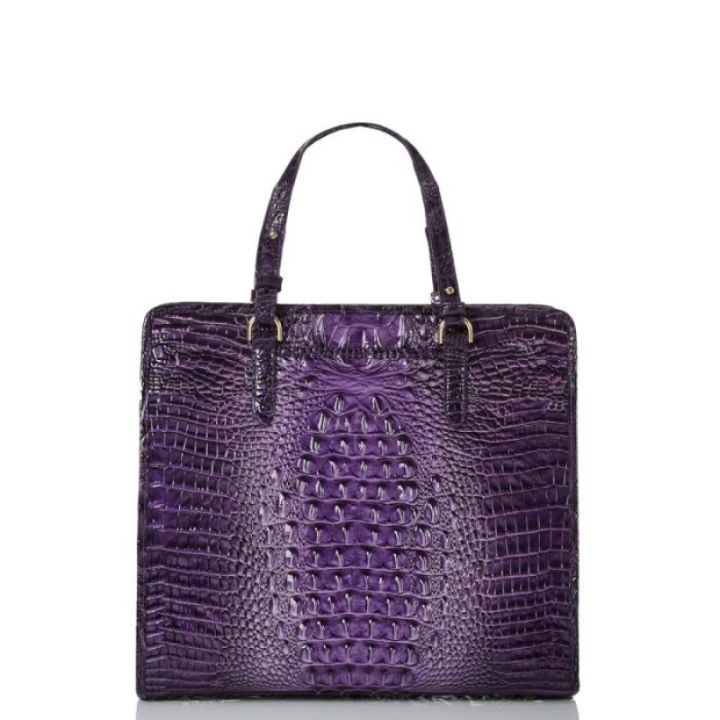 Women's Brahmin Tia Tote Bags Ultraviolet Ombre Melbourne | QXEI7656