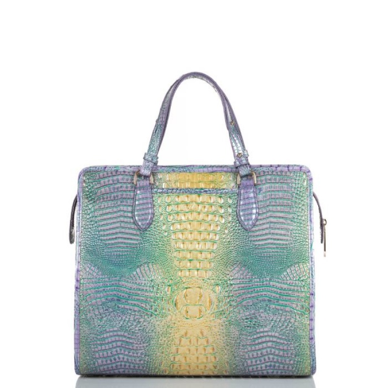 Women's Brahmin Tia Tote Bags Viola Ombre Mini Melbourne | ENTY6284