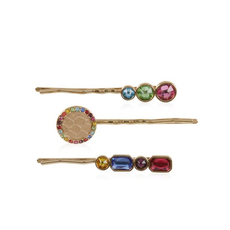 Women\'s Brahmin Trio Hair Pins Jewelry Multicolor | ODMX3313