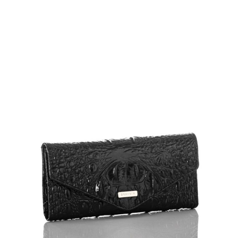 Women's Brahmin Veronica Wallets Black | KXPG7832