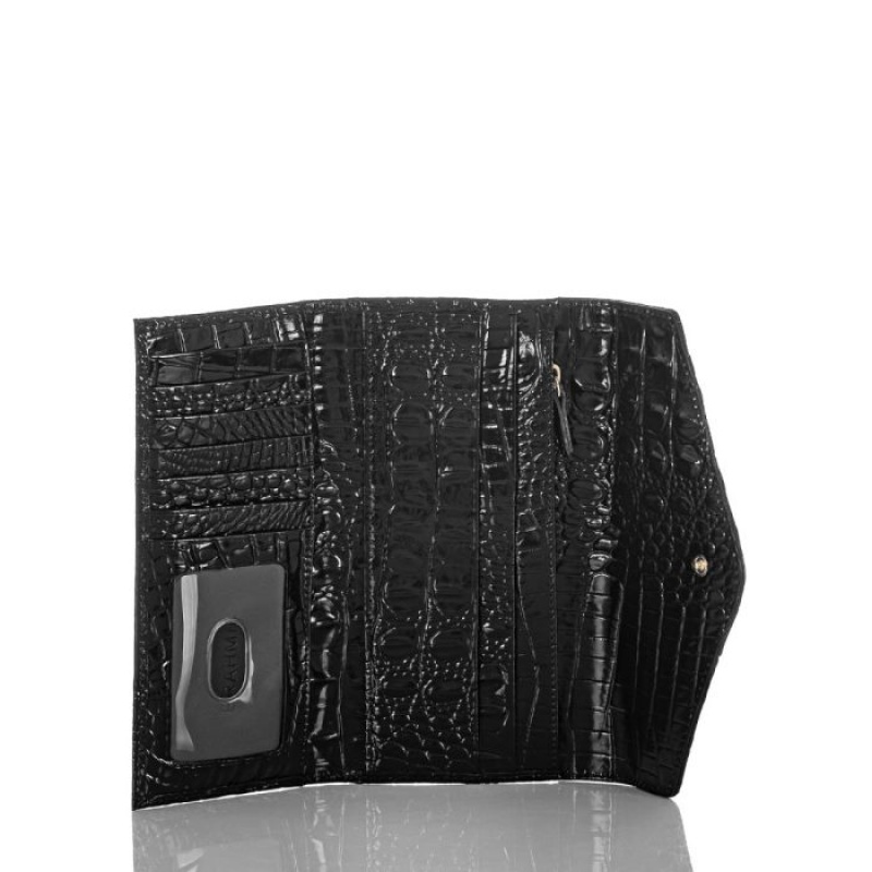 Women's Brahmin Veronica Wallets Black | KXPG7832