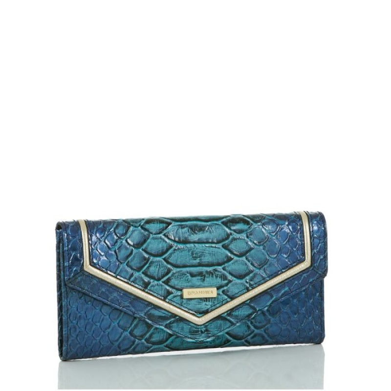 Women's Brahmin Veronica Wallets Blue | UTHY4053