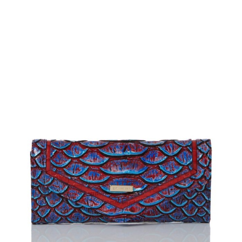 Women\'s Brahmin Veronica Wallets Blue | ZEUF9787