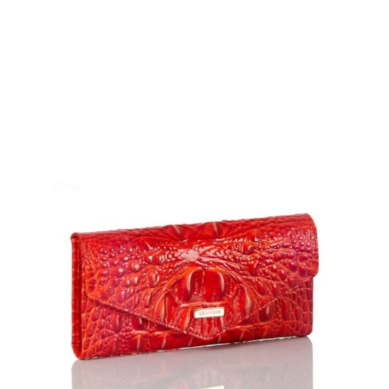 Women's Brahmin Veronica Wallets Flame Melbourne | NPFT0699