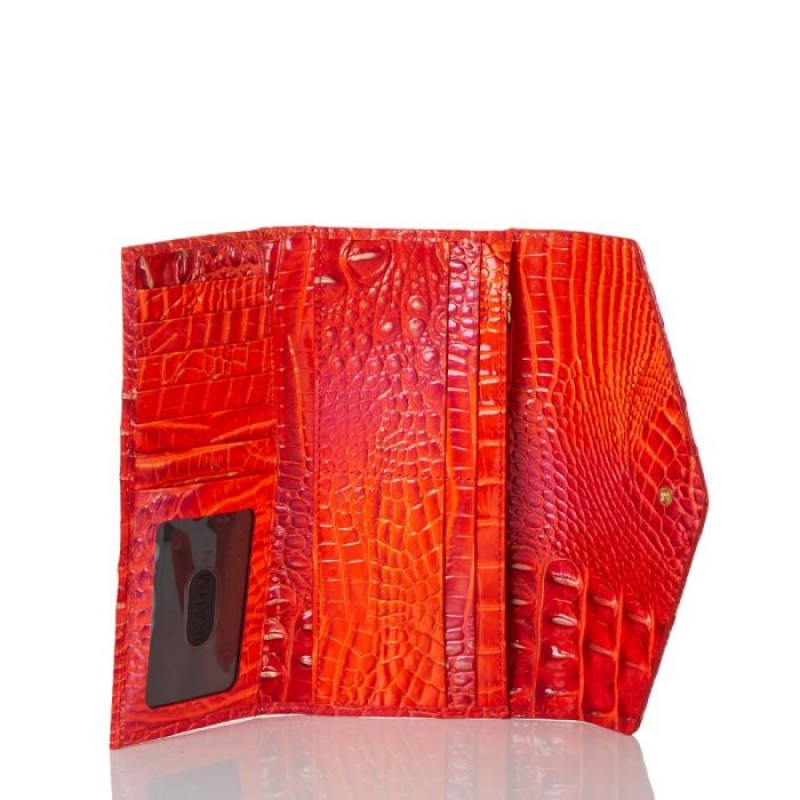 Women's Brahmin Veronica Wallets Flame Melbourne | NPFT0699