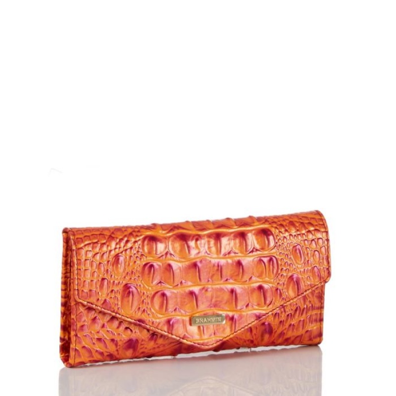 Women's Brahmin Veronica Wallets Orange | EUGX7764