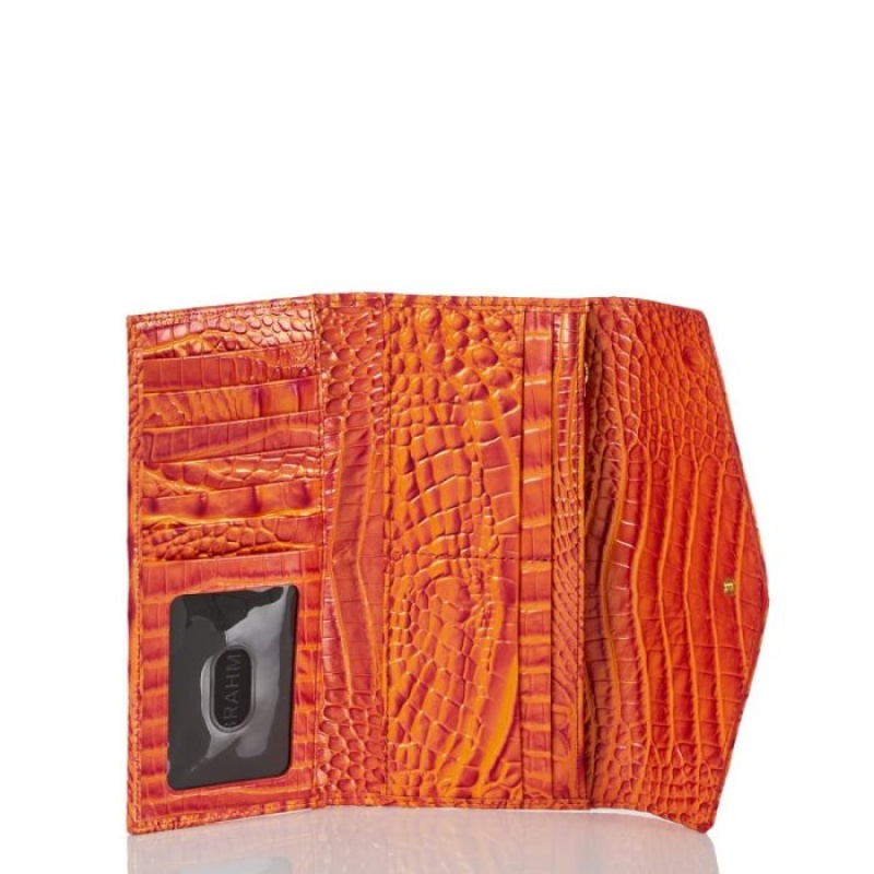 Women's Brahmin Veronica Wallets Orange | EUGX7764