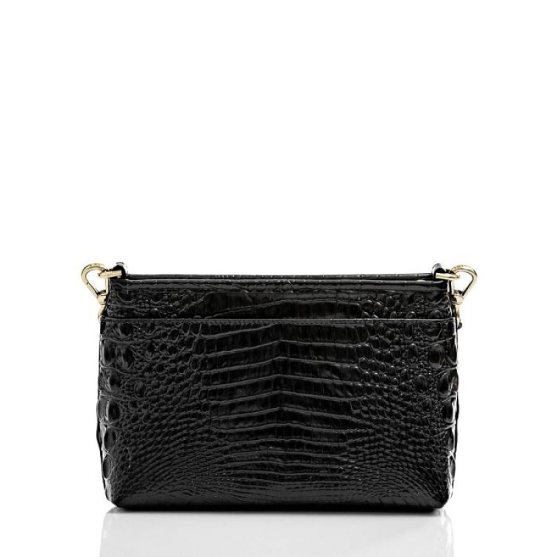 Women's Brahmin Vida Crossbody Bags Black | DYKL2397