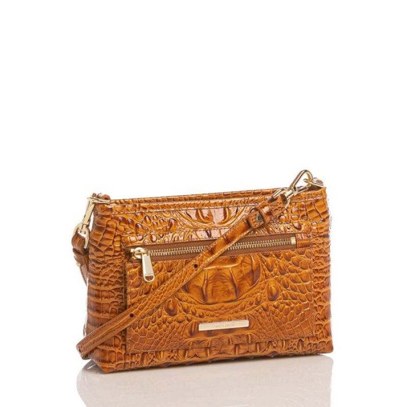 Women's Brahmin Vida Crossbody Bags Dark Rum Melbourne | OYID2929