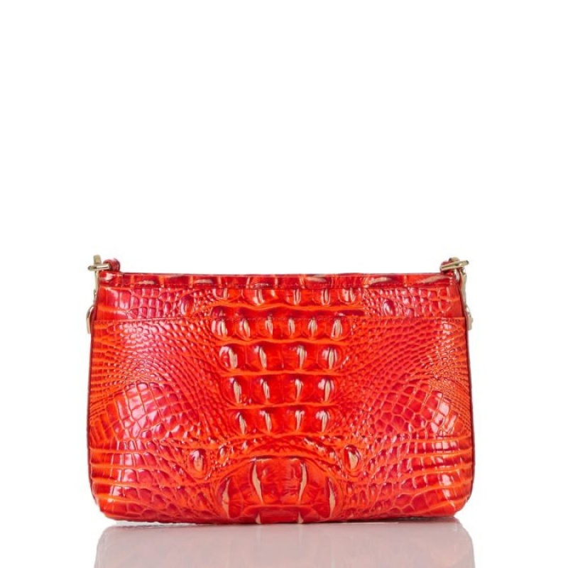 Women's Brahmin Vida Crossbody Bags Flame Melbourne | HEMZ9278