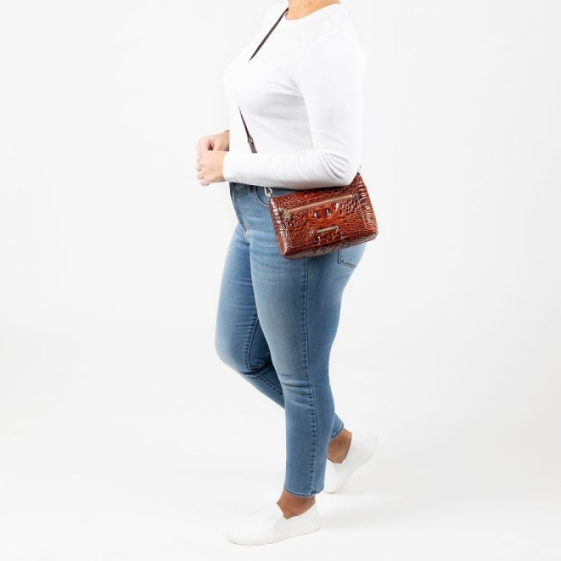 Women's Brahmin Vida Crossbody Bags Milk Melbourne | RVVO2568