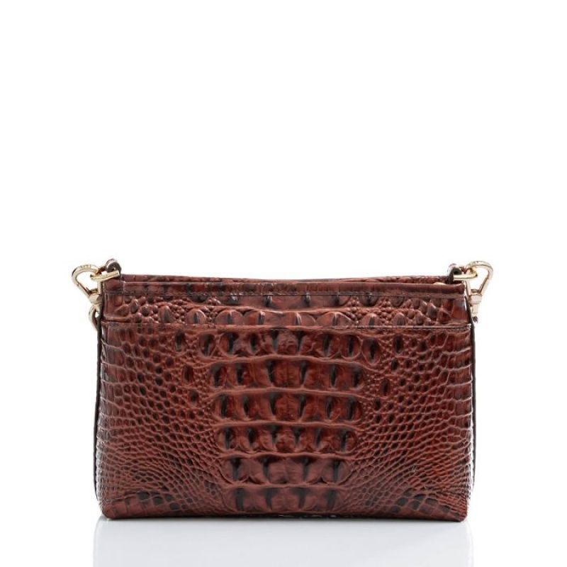 Women's Brahmin Vida Crossbody Bags Pecan Melbourne | NWYR5440